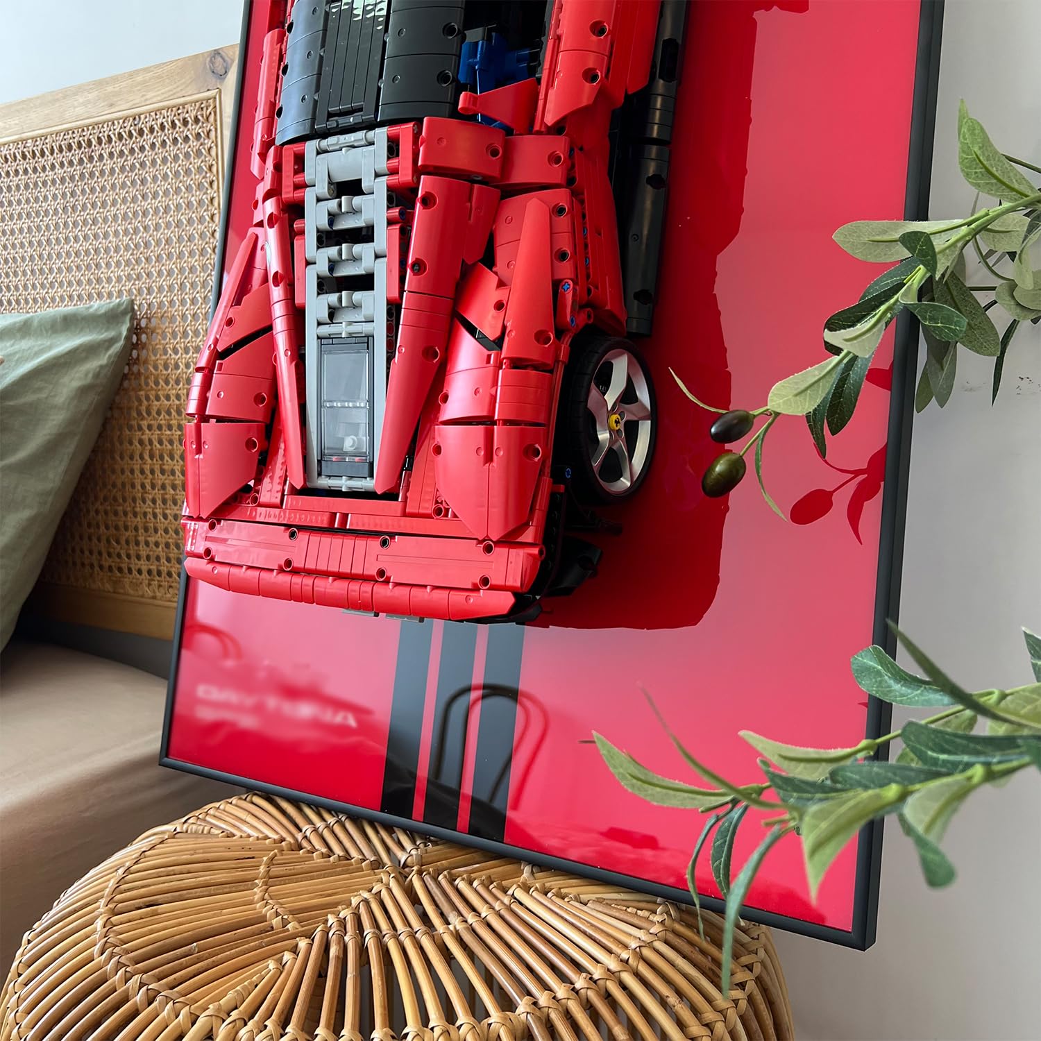 Franz 置物 iLuane Display Wallboard for Ferrari Daytona SP3 42143, Adult